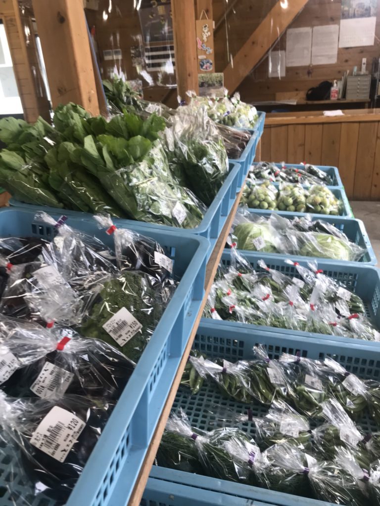 野菜直売所スマイルとちおの新鮮野菜