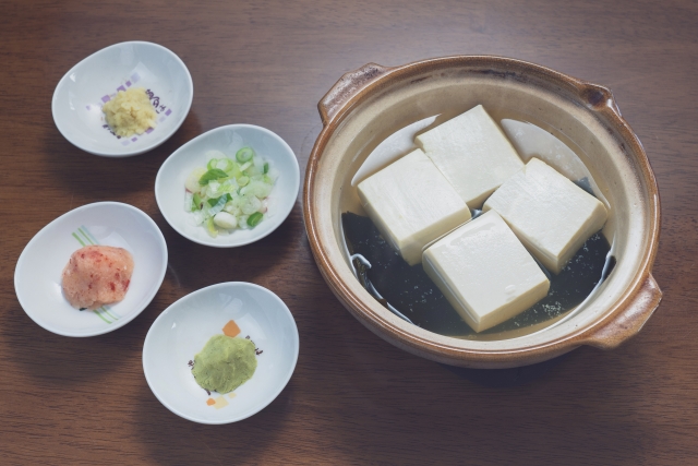 京都のグルメ、湯豆腐